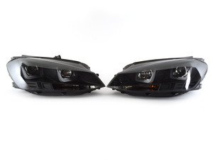 ES#2966523 - 83027 - Projector Headlight Set - Blackout - (NO LONGER AVAILABLE) - With dual LED light bars - JOM - 