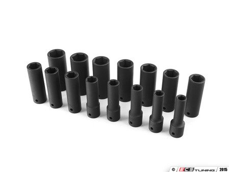 ES#2839106 - 010393SCH01A - Schwaben 15 Pc Metric 1/2" Dr. Deep Impact Socket Set - Schwaben Professional quality 10mm thru 24mm deep set in a sturdy blow molded case. - Schwaben - Audi BMW Volkswagen Mercedes Benz MINI Porsche
