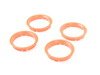 ES#2695642 - AP741666KT - 74.1-66.6 Hub Centric Rings - Set Of Four - Plastic 74.1mm to 66.6mm hub centric rings for proper wheel fitment - ECS - Audi