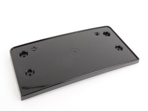 ES#2540937 - 8K0807285ET94 - Front License Plate Bracket - Glossy Black - Keep a clean look and add a place for your plate - Genuine Volkswagen Audi - Audi