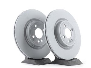 ES#2619457 - 34116855781KT2 - Front JCW Brake Rotors ( Non-Cross Drilled ) - Pair 12.44" (316x22) - New brake rotor to restore your stopping power in your MINI - Zimmermann - MINI