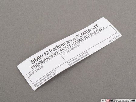 ES#2643228 - 01292337569 - STICK-ON LABEL - Genuine BMW - BMW