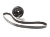 ES#2862943 - CTSHW0151 - light weight crank pulley kit - includes pulley, bolt, and shorter belt - CTS - Audi Volkswagen