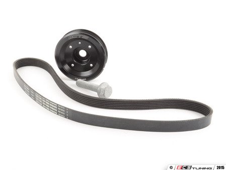 ES#2862943 - CTSHW0151 - light weight crank pulley kit - includes pulley, bolt, and shorter belt - CTS - Audi Volkswagen