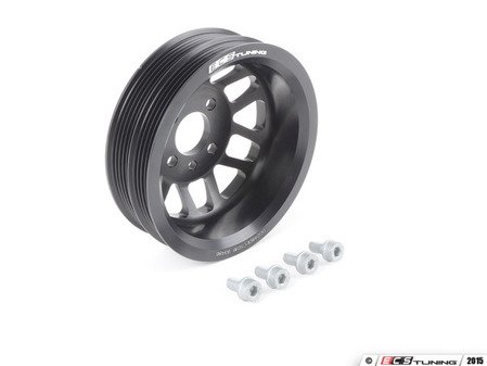 ES#2966353 - 002480ECS01BKT - Lightweight Crank Pulley with Hardware - Less rotational mass means more power - Assembled By ECS - Audi