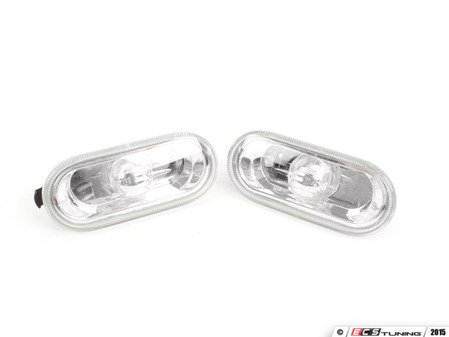 ES#205110 - 1j0998005 - Smooth Style Side Marker Set - Clear - (NO LONGER AVAILABLE) - Fender-mounted side markers - URO - 