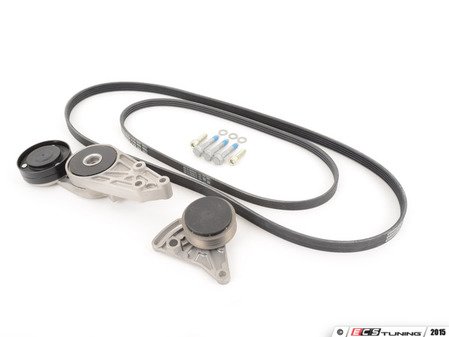 ES#2594390 - 058903133DKT3 - Accessory Belt Kit W/ Tensioners - Keep your accessories running properly with new tensioners and drive belts - Assembled By ECS - Audi