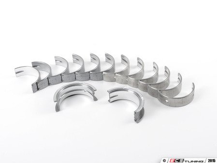 ES#2986415 - 11211706847 - "Yellow" Main Bearing Set - Standard size, single tang uppers with double tang lowers - Kolbenschmidt - BMW