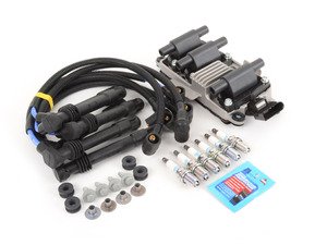 ES#2785387 - 078905104KT2 - Ignition Service Kit - Featuring Bremi ignition coil and NGK plugs and wires - Assembled By ECS - Volkswagen