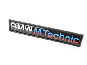 ES#2966522 - 51132251378 - E36 BMW M Technic Emblem - Priced Each  - (NO LONGER AVAILABLE) - European door moulding emblem - Genuine European BMW - BMW