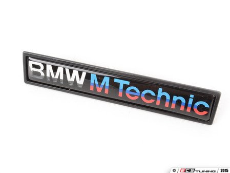 ES#2966522 - 51132251378 - E36 BMW M Technic Emblem - Priced Each  - (NO LONGER AVAILABLE) - European door moulding emblem - Genuine European BMW - BMW