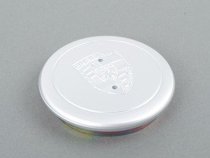 ES#2597131 - 91136103200 - Silver Center Cap For Fuchs Wheel - Priced Each - 71mm internal diameter - 4 required - Genuine Porsche - Porsche