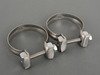 ES#2986536 - 003358ecs03a01KT - ECS UNIVERSAL Swivel Exhaust Tips - 4.0" Chrome - Pair - Stainless Steel exhaust tips featuring swivel attachments for maximum adjustability. 2.5" Swivel Inlet / 4.0" Double Wall, Slant Cut Outlet - ECS - Audi BMW Volkswagen Mercedes Benz MINI Porsche