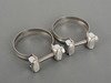 ES#2986534 - 006555ecs04a01KT - ECS UNIVERSAL Swivel Exhaust Tips - 3.5" Chrome - Pair - Stainless Steel exhaust tips featuring swivel attachments for maximum adjustability. 2.5" Swivel Inlet / 3.5" Double Wall, Slant Cut Outlet - ECS - Audi BMW Volkswagen Mercedes Benz MINI Porsche