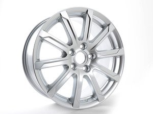 ES#2607113 - 8P0601025DR - 17" 10-Arm Design Wheel - Priced Each - 17"x7.5" ET56 5x112 Silver - Genuine Volkswagen Audi - Audi