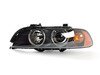 ES#172749 - 63126912433 - Xenon Headlight Assembly - Left - Xenon headlight assembly with angel eyes, comes with amber lens over indicator bulb - Genuine BMW - BMW