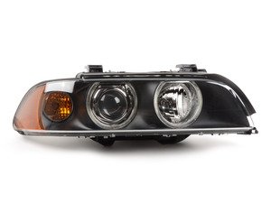 ES#172750 - 63126912434 - Xenon Headlight Assembly - Right - Xenon headlight assembly with angel eyes, comes with amber lens over indicator bulb - Genuine BMW - BMW