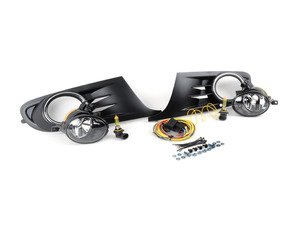 ES#2952241 - 1K0998022YKT - Fog Light Conversion Kit - Yellow Light - Complete kit to install fog lights on your MK6 Golf or Jetta SportWagen - Assembled By ECS - Volkswagen