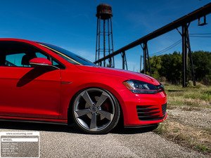ES#5424693 - 628-9-23535-MK7 - 19" Alzor Style 628 Wheel and Tire Package - 235/35R19 - VW MK7 Golf/GTI/Golf R - 19x8.5 ET35 5x112 57.1CB - Gloss Gunmetal/Machined Face - With your choice of tires mounted and balanced for an easy install! - Alzor - Volkswagen