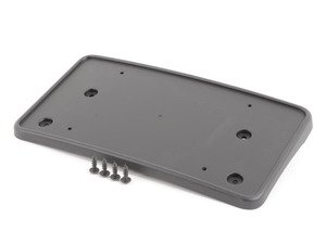 ES#399095 - 4Z7807285A3FZ - License Plate Holder - Satin Black - Stay legal by having your front plate on your car - Genuine Volkswagen Audi - Audi