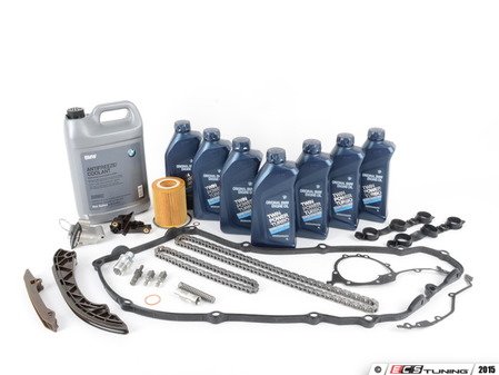 ES#2597204 - 11311432176KT5 - Timing Chain Kit - Everything you need to get the job done, including coolant, oil and filter - Assembled By ECS - BMW