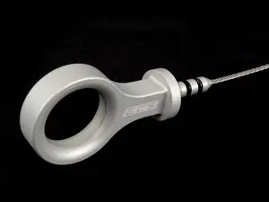  Billet Engine Oil Dipstick - Silver anodized
