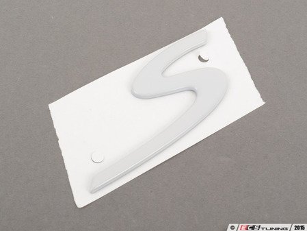 ES#2078031 - 98755998500 - "S" Logo - Primer Coated - S logo for rear decklid - Genuine Porsche - Porsche