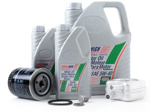 ES#2973044 - 078117021AKT -  Oil Cooler Replacement Kit  - Includes the necessary components to replace your oil cooler and perform an engine oil service - Assembled By ECS - Audi