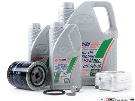 ES#2973044 - 078117021AKT -  Oil Cooler Replacement Kit  - Includes the necessary components to replace your oil cooler and perform an engine oil service - Assembled By ECS - Audi