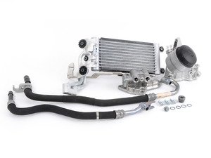 ES#4715653 - 17227521376AKT - Oil cooler Retrofit Kit - Includes every thing needed to retrofit a factory oil cooler - Assembled By ECS - BMW