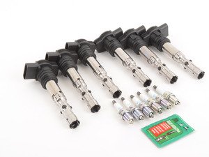 ES#2538702 - 06B905115R - Ignition Service Kit - Includes six Bremi coil packs and NGK spark plugs to service your ignition - Assembled By ECS - Audi