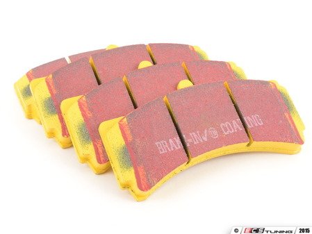ES#520659 - DP4005R - Front YellowStuff Performance Brake Pad Set - EBC's premium sport street pad that offers high friction levels and heat fade resistance - EBC - Audi