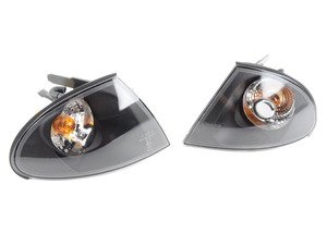 ES#2808253 - 4441519PXAE2 - Crystal Clear w/ Black Housing Corner Assembly - Pair - (NO LONGER AVAILABLE) - Direct replacements for the stock amber corner lights - Depo - 