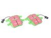 ES#517826 - DP2836 - GreenStuff Performance Brake Pads - Round Sensor - Mildly upgraded pad, great for an afternoon of sporty driving. Includes sensors. - EBC - Audi Volkswagen