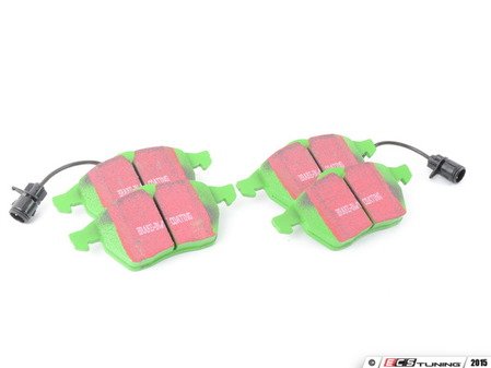 ES#517826 - DP2836 - GreenStuff Performance Brake Pads - Round Sensor - Mildly upgraded pad, great for an afternoon of sporty driving. Includes sensors. - EBC - Audi Volkswagen