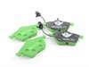 ES#517826 - DP2836 - GreenStuff Performance Brake Pads - Round Sensor - Mildly upgraded pad, great for an afternoon of sporty driving. Includes sensors. - EBC - Audi Volkswagen