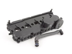 ES#2776762 - 07k103469lKT - Emissions service kit  - Service your PCV with a valve cover and PCV breather hose - Genuine Volkswagen Audi - Volkswagen
