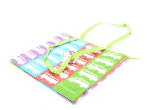 ES#2727351 - DRG015173 - Rainbow bus shopping bag - Great for toting all kinds of important items - Genuine Volkswagen Audi - Volkswagen