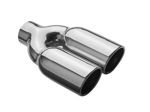 ES#2617234 - 35168 - Universal Dual Exhaust Tip - Dual 3" - Priced Each - Single wall stainless steel. Single 2.25" inlet, Dual 3" outlet. - Magnaflow - Audi Volkswagen