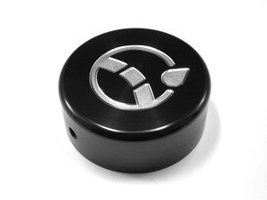ES#2984683 - J004-BLK - Power Steering Reservoir Cap - Black Anodized - (NO LONGER AVAILABLE) - Billet aluminum power steering cap cover to dress up your green plastic one - JCAPS - 