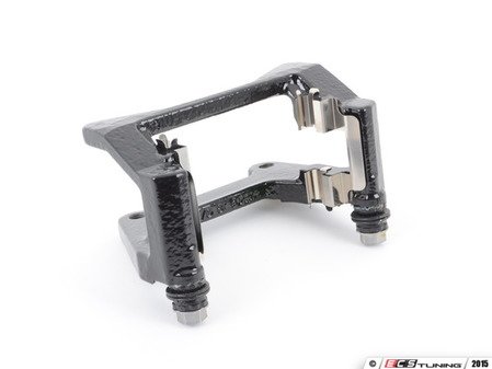 ES#450981 - 8K0615426A - Rear Caliper Carrier - Black - Right - Mounting bracket for the rear caliper. Includes pad retaining pin. - Genuine Volkswagen Audi - Audi