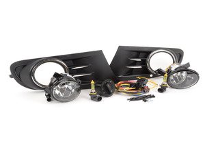 ES#2992024 - 1K0998022YKT1 - Fog Light Conversion Kit - Yellow Light - Complete kit to install fog lights on your MK6 Golf or Jetta SportWagen - Assembled By ECS - Volkswagen