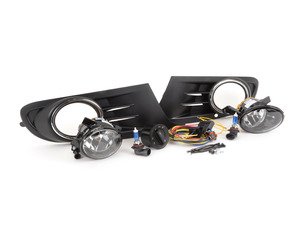 ES#2838993 - 1K0998022KT - Fog Light Conversion Kit - White Light - Complete kit to install fog lights on your MK6 Golf or Jetta SportWagen - Assembled By ECS - Volkswagen
