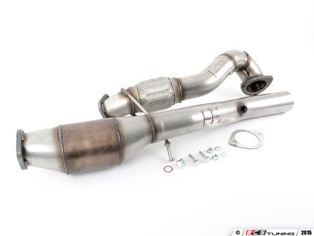ES#2827548 - SSXAU431 - 3" Large Bore Downpipe  - Featuring Milltek Sport Hi-Flow Sports Cat - Milltek Sport - Audi