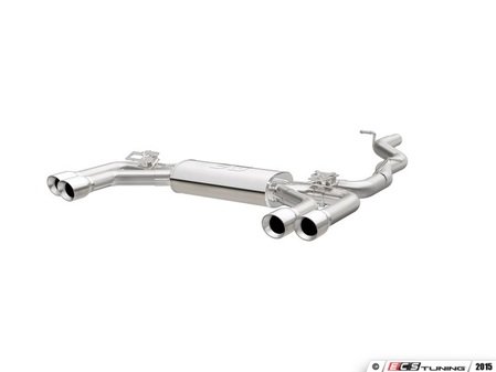 ES#2996904 - 19233KT - Cat-Back Exhaust System - 3" stainless steel with quad 3.5" polished stainless tips - Magnaflow - Audi