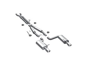 ES#1892708 - 16586 - Cat-Back Exhaust System - 2.5" stainless steel with dual 4" polished stainless tips - Magnaflow - Audi
