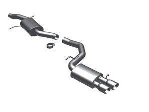 ES#2614562 - 16476 - Cat-Back Touring Exhaust System - 3" stainless steel with dual 3.5" polished stainless tips - Magnaflow - Audi