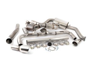 ES#2960491 - TBMK7GTI1KT5 - 3" Turbo Back Exhaust System - Non-Resonated - Get that Exhaust tone you've been looking for! Features 3" construction with 4" Polished "GT100" style tips. - Milltek Sport - Volkswagen