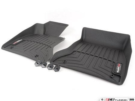 ES#2837657 - 443131 - F10 Front FloorLiner - Black - RWD - Laser measured for perfect fitment and ultimate protection against moisture and debris - WeatherTech - BMW