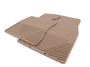 ES#2194986 - W62TN - Front All-Weather Floor Mats - Tan - Digital Laser Measured Floor Liners For Maximum Interior Protection In All Weather Conditions! - WeatherTech - BMW